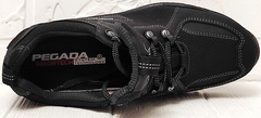 Демисезонные мужские кроссовки из натуральной кожи Pegada 150353-04 Snow Nero.