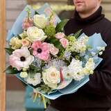 Photo of Magical bouquet with anemones and hydrangea «Dreamy Maryanka»