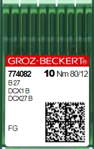 Игла швейная промышленная  для оверлока Groz Beckert B27/DC*27 №80 FG/SUK | Soliy.com.ua