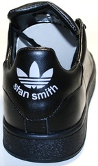 Черные кроссовки женские adidas stan smith black Indi-R