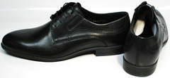 Модельные туфли мужские кожа Ikos 3416-4 Dark Blue.