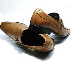 Коричневые туфли лоферы Mariner 12211 Light Brown
