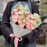 Photo of Bouquet with lilac and spray peony roses «Fragrant compliment»