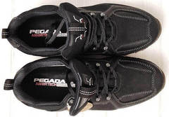 Модные мужские кроссовки из натуральной кожи Pegada 150353-04 Snow Nero.
