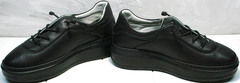 Утепленные кроссовки кеды с высокой подошвой женские Rozen M-520 All Black.