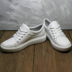 Модные кроссовки туфли женские Maria Sonet 274k All White.