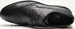 Классические черные туфли инспектор мужские Luciano Bellini C3801 Black.