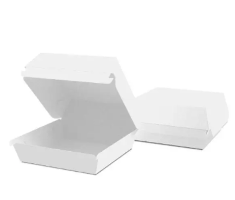 Коробка для бургера 115х115х80 мм (маленькая) (25 шт.) белая