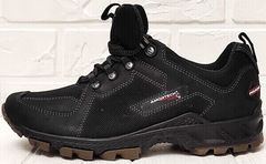 Черные мужские кроссовки кожаные Pegada 150353-04 Snow Nero.