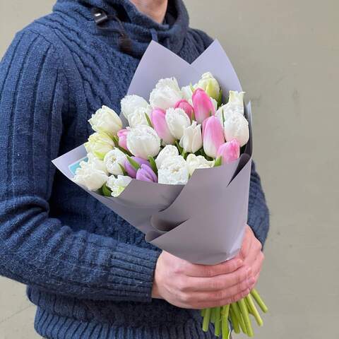 Photo of Bouquet «Pastel tulips»