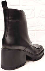 Модные женские ботинки на каблуке осень Marani Magli 1227-021 Black.