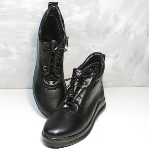 Осенние ботинки женские Evromoda 375-1019 SA Black