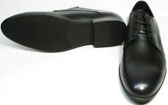 Броги туфли кожаные мужские классика Ikos 3416-4 Dark Blue.
