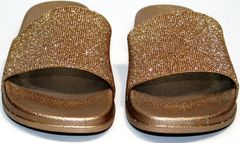 Обувь женская шлепанцы J.B.P. Shoes NU25 Gold.