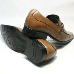 Классические мужские туфли под костюм Mariner 12211 Light Brown.