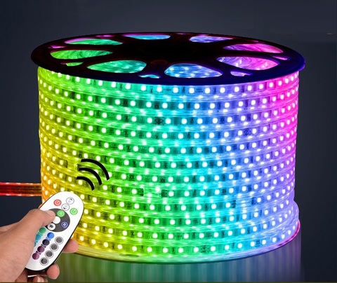 Разноцветный дюралайт лента RGB шланг мультик LED 100 метров бухта
