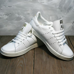 Модные женские кроссовки Adidas Stan Smith White-R A14w15wg