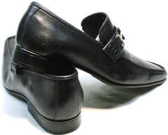 Деловые туфли мужские натуральная кожа Mariner 4901 Black.