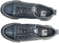 Демисезонные кеды кроссовки мужские синие Luciano Bellini C6401 TK Blue.