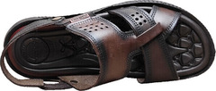 Летние мужские сандали из натуральной кожи Pegada 133156-02 Dark Brown.