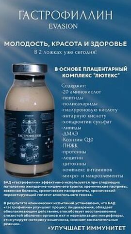 Evasion «ГАСТРОФИЛИН» БАД, 100 мл |