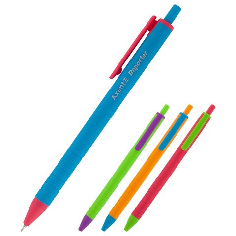 Ручка масляная Axent Reporter 0,7 мм синяя (1069-A)