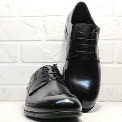 Вечерние туфли классика мужские Ikoc 3416-1 Black Leather.