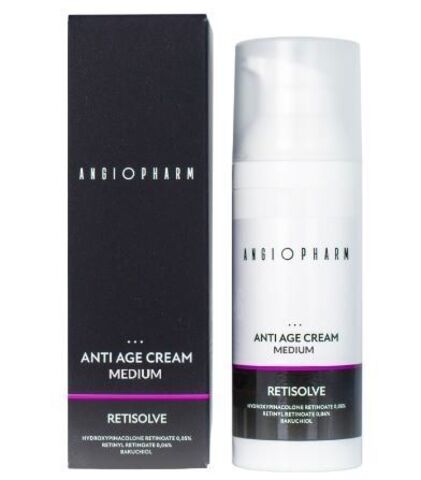 ANGIOPHARM КРЕМ ОМОЛАЖИВАЮЩИЙ С КОМПЛЕКСОМ РЕТИНОИДОВ MEDIUM, 50 Мл | RETISOLVE ANTI AGE CREAM MEDIUM