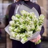 Photo of Fantastic bouquet of 29 tulips «Green Parrot»