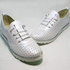 Летние туфли женские 42 размер Mi Lord 2007 White-Pearl.