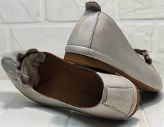 Закрытые балетки туфли кожаные Wollen G036-1-1545-297 Vision.