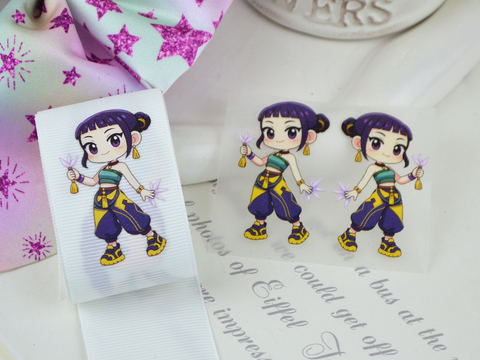 Термотрансферна картинка K-pop Zoey з ножами №201