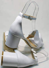 Мягкие сандалии удобные босоножки на каблуке Ari Andano K-0100 White