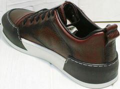 Skate shoes мужские кеды кроссовки с высокой подошвой Luciano Bellini C6401 MC Bordo.