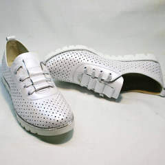 Летние туфли 41 размер женские Mi Lord 2007 White-Pearl.