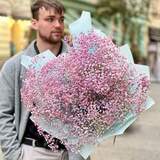 Photo of Airy bouquet with 15 branches of gypsophila «Lavender butterflies»