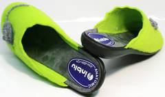 Модные домашние тапочки женские Inblu NC- 1B Mouse Light Green
