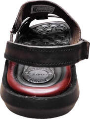 Кожаные мужские сандали на резинках Pegada 133156-02 Dark Brown.