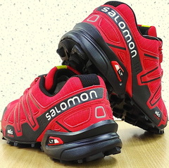 Кроссовки красные Salomon Speedcross3