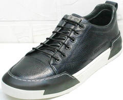 Модные мужские кроссовки с высокой подошвой весна осень Luciano Bellini C6401 TK Blue.