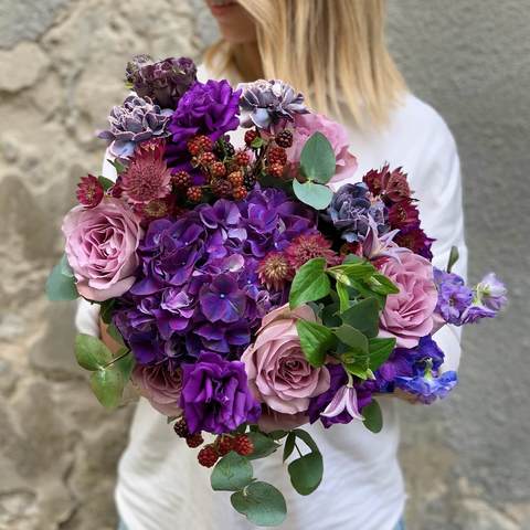 Весільний букет «Фіолетова мрія»