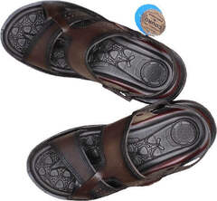 Кожаные сандали мужские коричневые Pegada 133156-02 Dark Brown.
