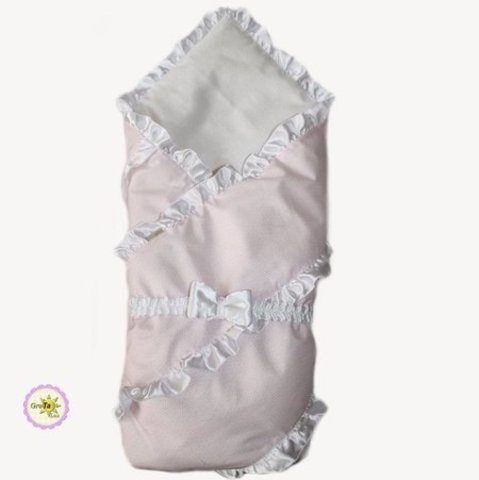 Конверт одеяло для новорожденных Бизе розовый