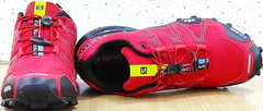 Кроссовки красные Salomon Speedcross3
