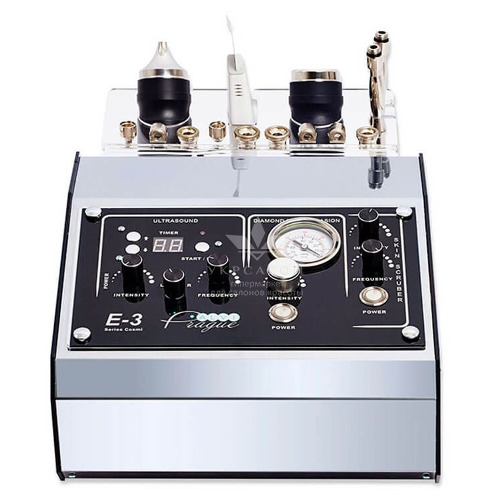 Аппарат многофункциональный E-3 3 в 1 (Уз терапия, алмазная дермабразия, уз-скрабер)
