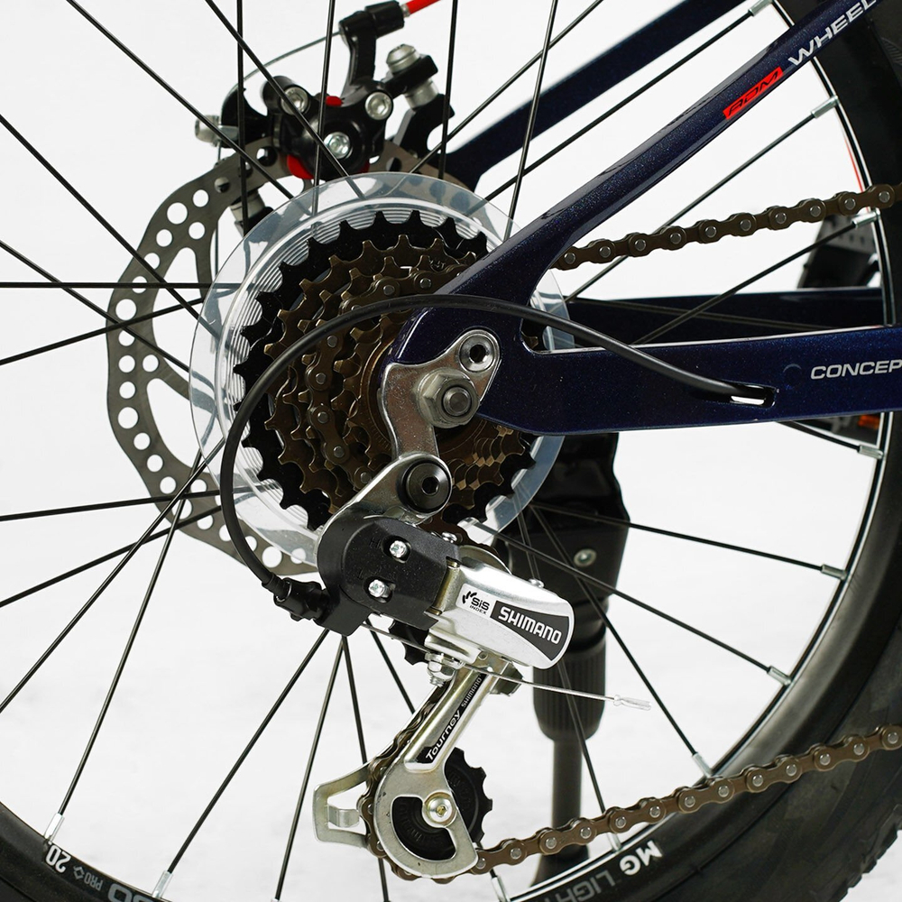 Детский спортивный велосипед 20 дюймов Corso F35 магниевый, оборудование Shimano