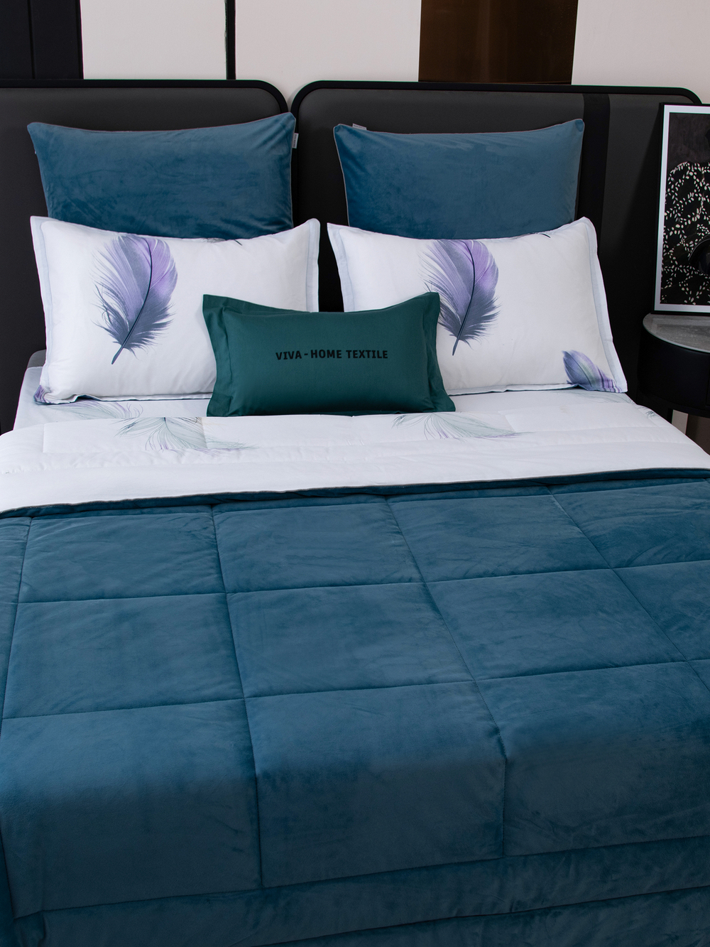 Комплект постельного белья Сатин Velouria Luxe с Одеялом VL018