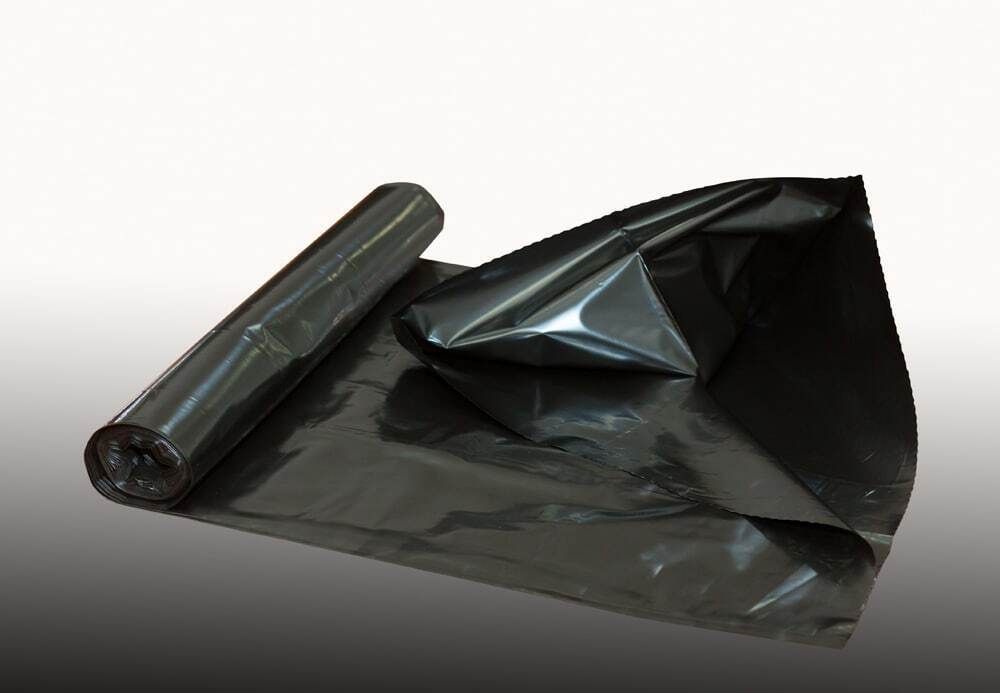 Плёнка чёрная для мульчирования бахчевых, 30мкм, 1,2м/500 м. полиэтиленовая