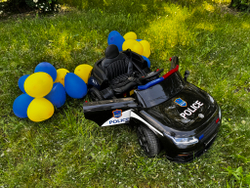 Дитячий електромобіль поліцейська машина Bambi M 4842EBLR