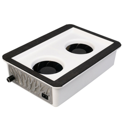 Вытяжка для маникюра врезная Ulka Tornado, цвет белый (сетка металлик)